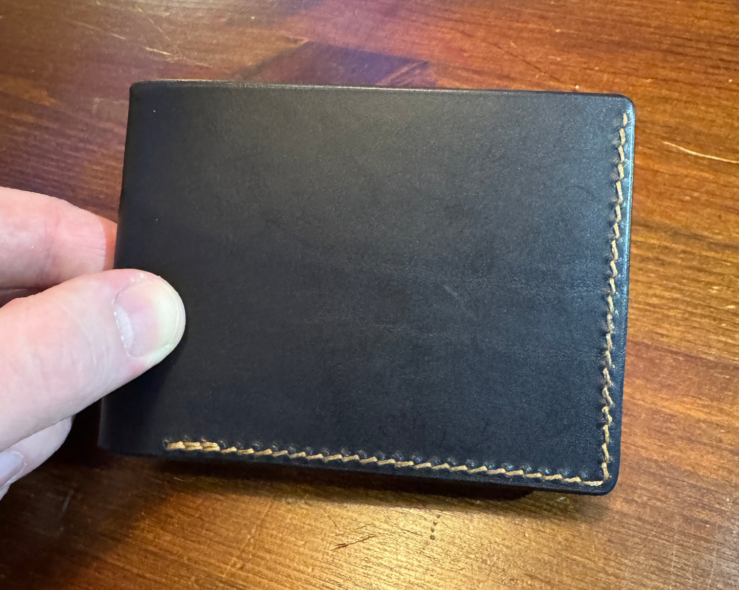 Waled Lledr Môn Wallet - Du/Black